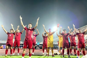 Các tuyển thủ U23 Việt Nam vẫn thể hiện được đẳng cấp ở sân chơi SEA Games. Ảnh: P.MINH