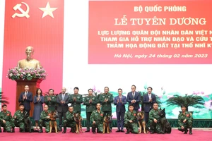 Tuyên dương lực lượng cứu hộ QĐND Việt Nam hoàn thành xuất sắc nhiệm vụ ở Thổ Nhĩ Kỳ