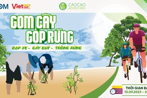 Đạp xe “Gom cây - Góp rừng”