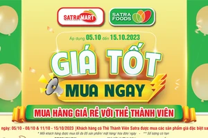 "Giá tốt mua ngay" tại hệ thống bán lẻ SATRA