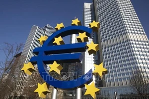 Trụ sở Ngân hàng Trung ương châu Âu (ECB) ở Frankfurt am Main, miền Tây Đức. Ảnh: AFP/TTXVN