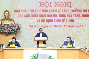 Thủ tướng chủ trì hội nghị tháo gỡ khó khăn về tăng trưởng tín dụng