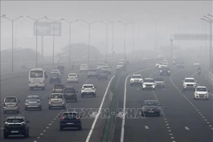 Đường phố ở Thủ đô New Delhi, Ấn Độ. Ảnh: AFP/TTXVN