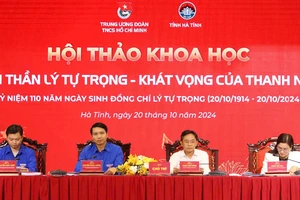 Chủ trì điều hành Hội thảo khoa học “Tinh thần Lý Tự Trọng - Khát vọng của thanh niên” 