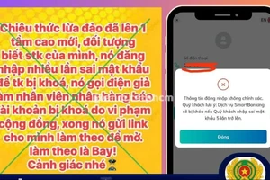 Nhiều người lan truyền thông tin cảnh báo thủ đoạn lừa đảo "nhập sai mật khẩu ngân hàng" trên mạng xã hội khiến nhiều người dân lo lắng, bất an.