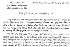 Bà Rịa - Vũng Tàu phát đi văn bản chấn chỉnh việc nhân viên y tế sử dụng điện thoại riêng trong giờ làm việc