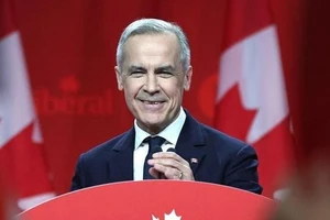 Thủ tướng Canada Mark Carney phát biểu tại thủ đô Ottawa. Ảnh: Getty Images/TTXVN