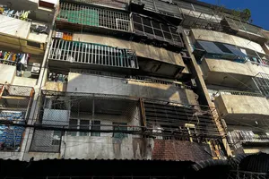 Hiện trường vụ cháy. Ảnh: CTV/TTXVN