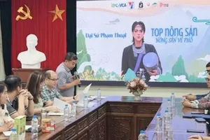 Cuộc họp báo của Liên minh Hợp tác xã Việt Nam, ngày 29-7. Ảnh: HẢI SƠN