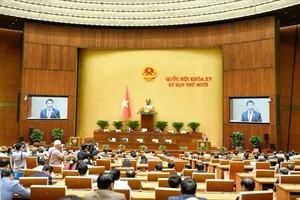 Phiên họp Quốc hội, sáng 6-11. Ảnh: QUANG PHÚC