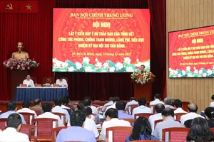 Trung ương lấy ý kiến góp ý dự thảo Báo cáo tổng kết công tác phòng, chống tham nhũng, lãng phí, tiêu cực