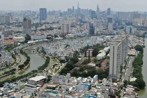 Khu đô thị tại Phường Phú Định, TPHCM. Ảnh: HOÀNG HÙNG