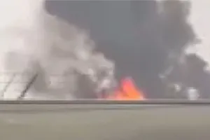 Hiện trường vụ tai nạn máy bay. Ảnh: WIS10