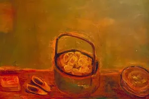 Họa sĩ Kim Chi và tác phẩm.