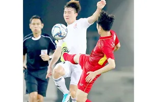 Đội tuyển U.23 Việt Nam trong cuộc so tài cùng đội Các ngôi sao K-League vào tháng 8 vừa qua