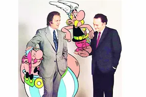 Rene Goscinny (phải) cùng Albert Uderzo xây dựng thành công nhân vật Asterix