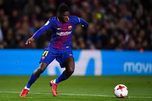 Tiền đạo Barcelona Ousmane Dembele. Ãnh: Getty Images.