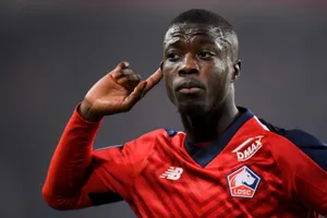 Nicolas Pepe trong màu áo Lille.