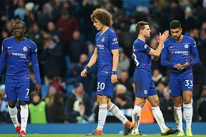 Nỗi thất vọng của Chelsea trên sân Etihad.