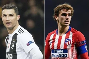 Cristiano Ronaldo và Antoine Griezmann