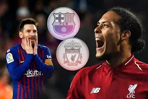 Lionel Messi (Barcelona) đối mặt Virgil Van Dijk (Liverpool)