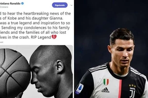 Lời chia buồn của CR7 trên Twitter