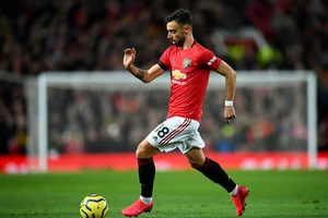 Bruno Fernandes trong màu áo Man United