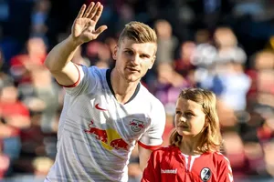 Timo Werner trong trận gặp Freiburg.