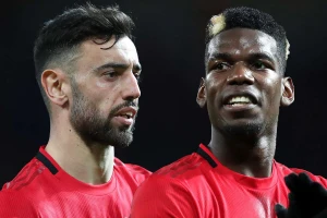 Bruno Fernandes và Paul Pogba 