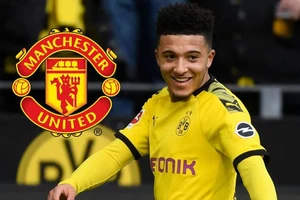 Jadon Sancho đã về với Old Trafford