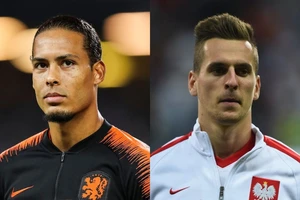 Virgin Van Dijk và Milik (Ba Lan)