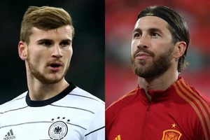 Tiomo Werner và Sergio Ramos