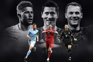  Kevin De Bruyne, Robert Lewandowski và Manuel Neuer 