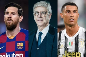 Leo Messi, Arsene Wenger, Cristiano Ronaldo