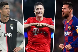 Ronaldo, Lewandowski và Messi