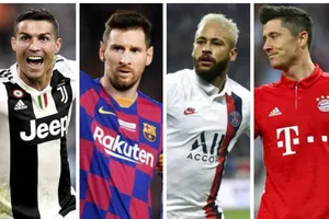 Ronaldo, Messi, Neymar vả Lewandowski