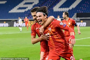 Niềm vui chiến thắng của Bắc Macedonia