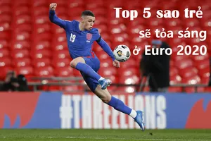 Phil Foden dẫn đầu tốp 5 ngôi sao trẻ sẽ tỏa sáng ở Euro 2020