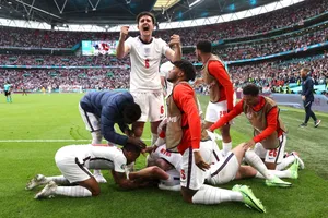 Tam sư mừng bàn thắng của Harry Kane