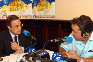 Chủ tịch Florentino Perez và nhà báo Jose Antonio Abellan 