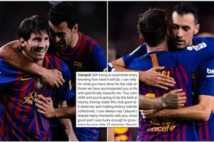 Sergio Busquets đã gắn bó với Messi 13 mùa giải