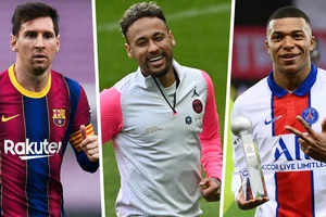 Leo Messi, Neymar và Kylian Mbappe