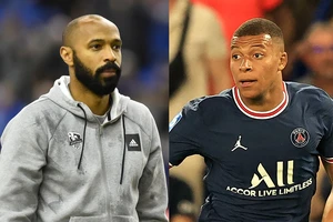 Thierry Henry và Kylian Mbappe