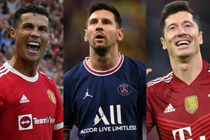 Cristiano Ronaldo, Leo Messi và Lewandowski lọt vào danh sách 30 đề cử
