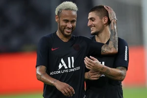 Neymar và Marco Verratti