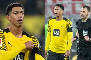 Tiền vệ Jude Bellingham và trọng tài Felix Zwayer