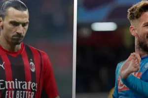 Zlatan Ibrahimovic (Milan) và Mertens (Napoli)