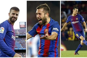 Gerard Pique, Jordi Alba và Sergio Busquets