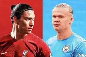 Darwin Nunez và Erling Haaland