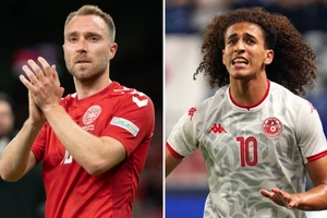 Christian Eriksen (trái, Đan Mạch) sẽ phô diễn tài nghệ trước Tunisia